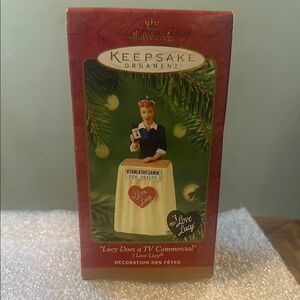 Hallmark Keepsake Ornament 'Lucy Does a TV Commercial'